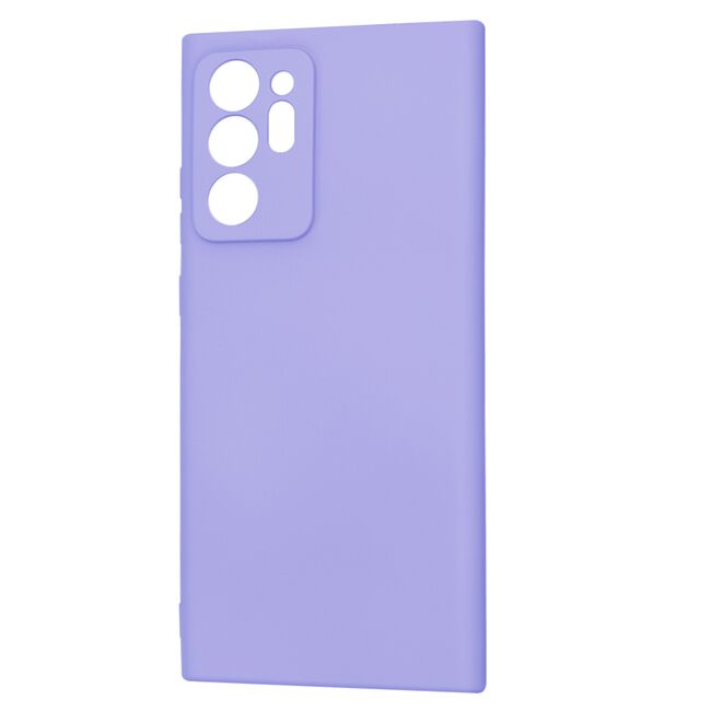 Husa pentru  Samsung Galaxy Note 20 Ultra Liquid Silicone, subțire, captusita cu microfibra, anti amprentă, protectie cameră foto, lavanda