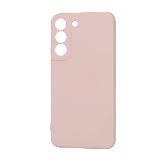Husa pentru  Samsung Galaxy S22 5G Liquid Silicone, subțire, captusita cu microfibra, anti amprentă, protectie cameră foto, roz inchis