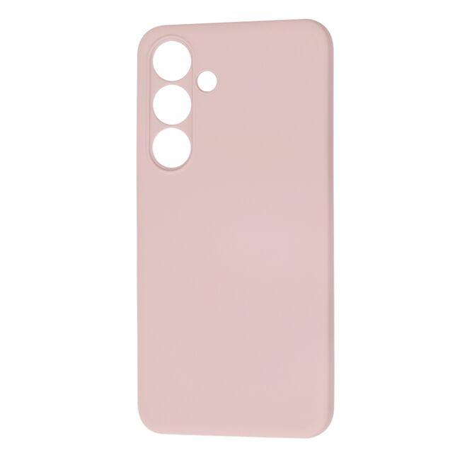 Husa pentru  Samsung Galaxy S24 Liquid Silicone, subțire, captusita cu microfibra, anti amprentă, protectie cameră foto, roz inchis