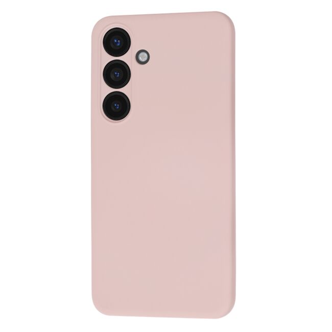 Husa pentru  Samsung Galaxy S24 Liquid Silicone, subțire, captusita cu microfibra, anti amprentă, protectie cameră foto, roz inchis