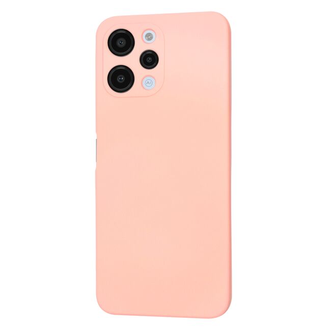 Husa pentru  Xiaomi Redmi 12 5G, Redmi 12 4G Liquid Silicone, subțire, captusita cu microfibra, anti amprentă, protectie cameră foto, roz