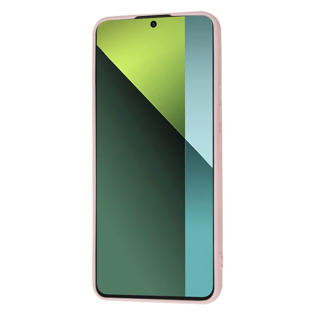 Husa pentru  Xiaomi Redmi Note 13 Pro 5G Liquid Silicone, subțire, captusita cu microfibra, anti amprentă, protectie cameră foto, roz inchis