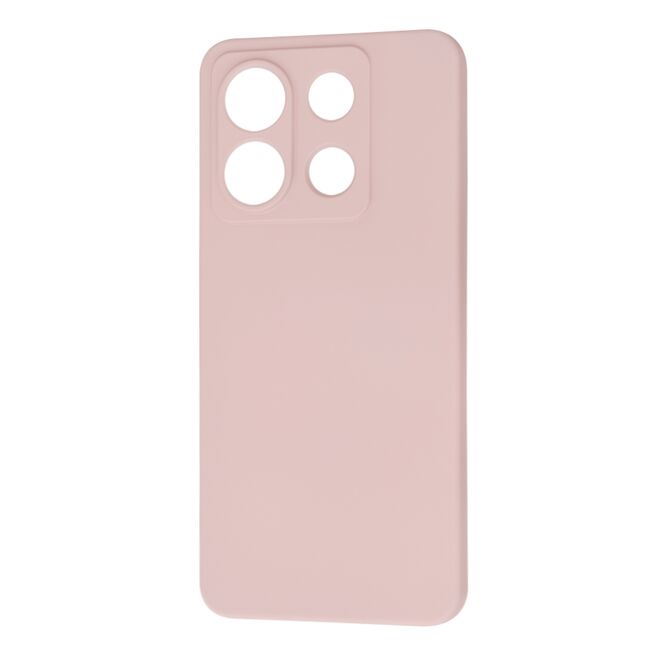 Husa pentru  Xiaomi Redmi Note 13 Pro 5G Liquid Silicone, subțire, captusita cu microfibra, anti amprentă, protectie cameră foto, roz inchis
