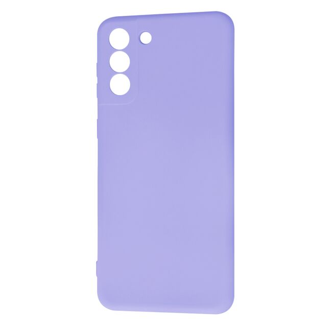 Husa pentru Samsung Galaxy S21+ Plus  Liquid Silicone, subțire, captusita cu microfibra, anti amprentă, protectie cameră foto, lavanda
