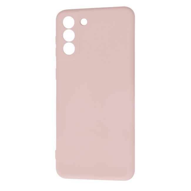 Husa pentru Samsung Galaxy S21+ Plus  Liquid Silicone, subțire, captusita cu microfibra, anti amprentă, protectie cameră foto, roz inchis
