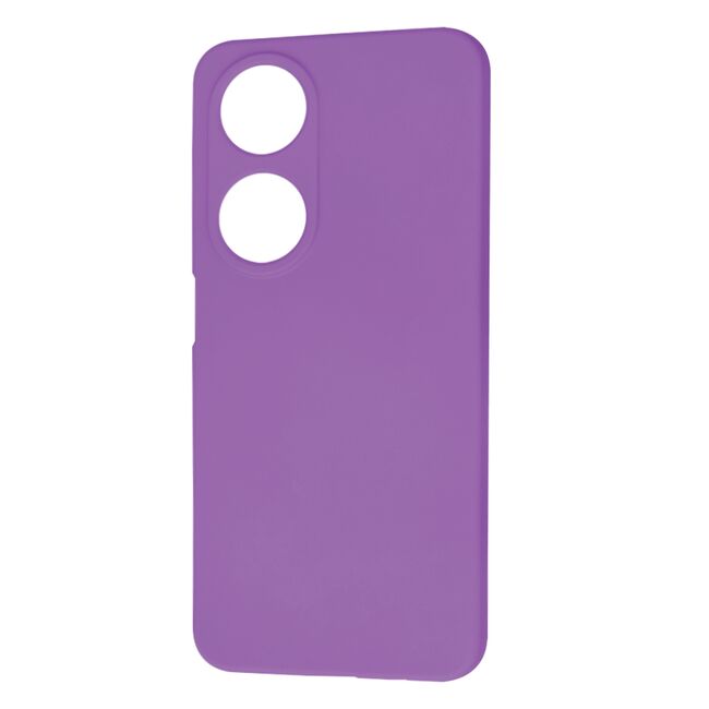 Husa pentru  Honor X7b Liquid Silicone, subțire, captusita cu microfibra, anti amprentă, protectie cameră foto, mov