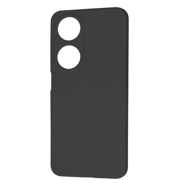 Husa pentru  Honor X7b Liquid Silicone, subțire, captusita cu microfibra, anti amprentă, protectie cameră foto, negru