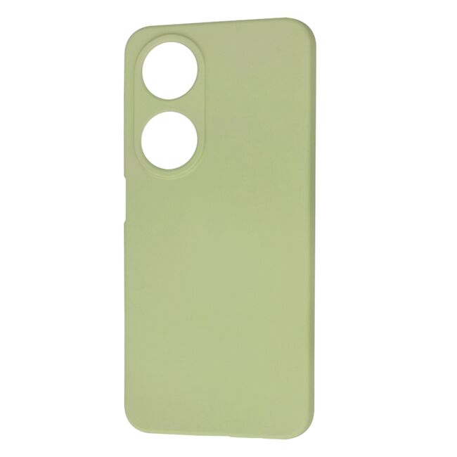 Husa pentru  Honor X7b Liquid Silicone, subțire, captusita cu microfibra, anti amprentă, protectie cameră foto, verde