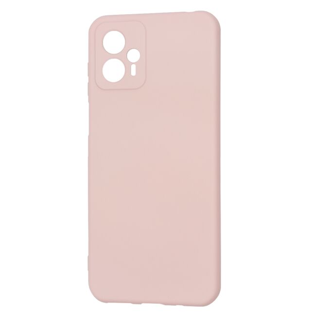 Husa pentru  Motorola Moto G13 Liquid Silicone, subțire, captusita cu microfibra, anti amprentă, protectie cameră foto, roz inchis