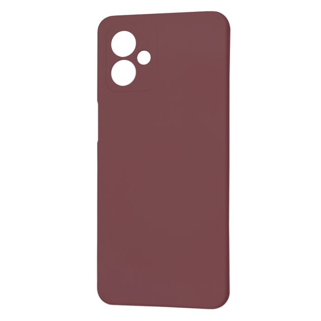 Husa pentru  Motorola Moto G14 Liquid Silicone, subțire, captusita cu microfibra, anti amprentă, protectie cameră foto, bordeaux