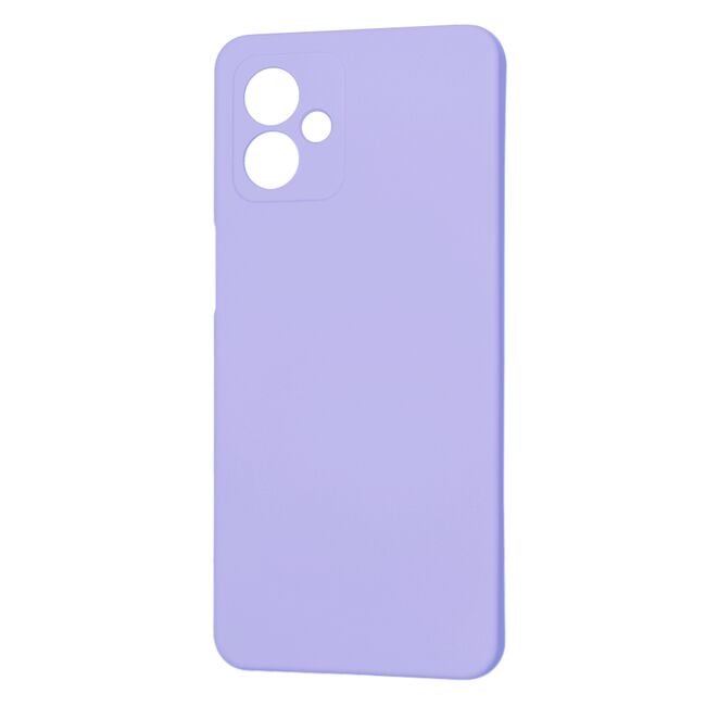 Husa pentru  Motorola Moto G14 Liquid Silicone, subțire, captusita cu microfibra, anti amprentă, protectie cameră foto, lavanda