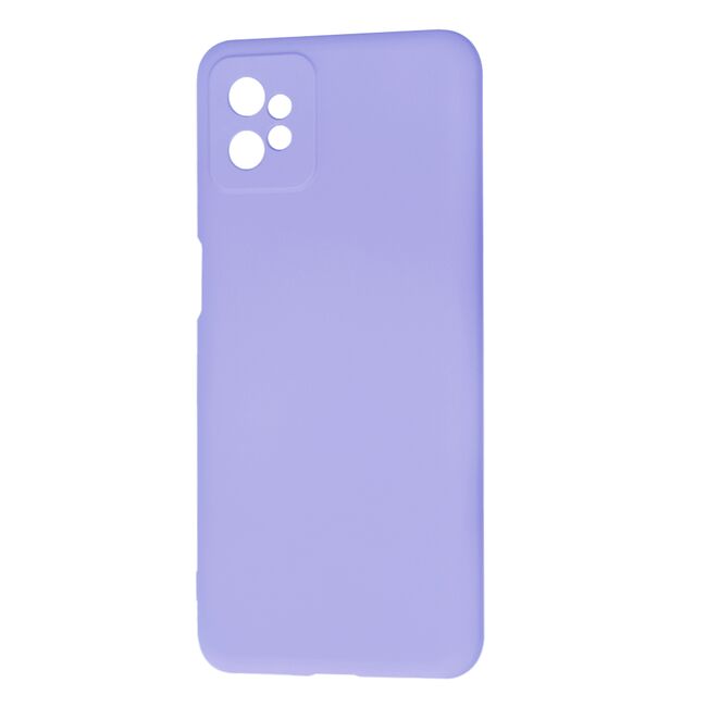 Husa pentru  Motorola Moto G32 Liquid Silicone, subțire, captusita cu microfibra, anti amprentă, protectie cameră foto, lavanda