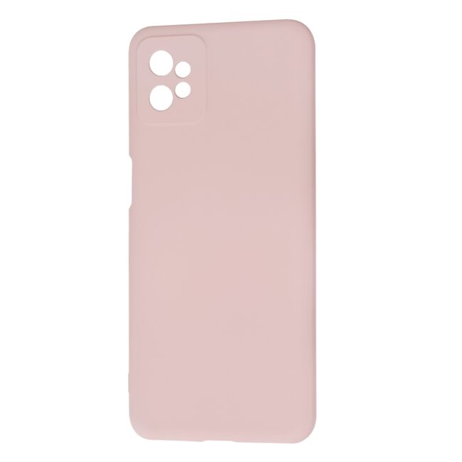 Husa pentru  Motorola Moto G32 Liquid Silicone, subțire, captusita cu microfibra, anti amprentă, protectie cameră foto, roz inchis
