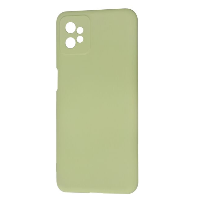 Husa pentru  Motorola Moto G32 Liquid Silicone, subțire, captusita cu microfibra, anti amprentă, protectie cameră foto, verde