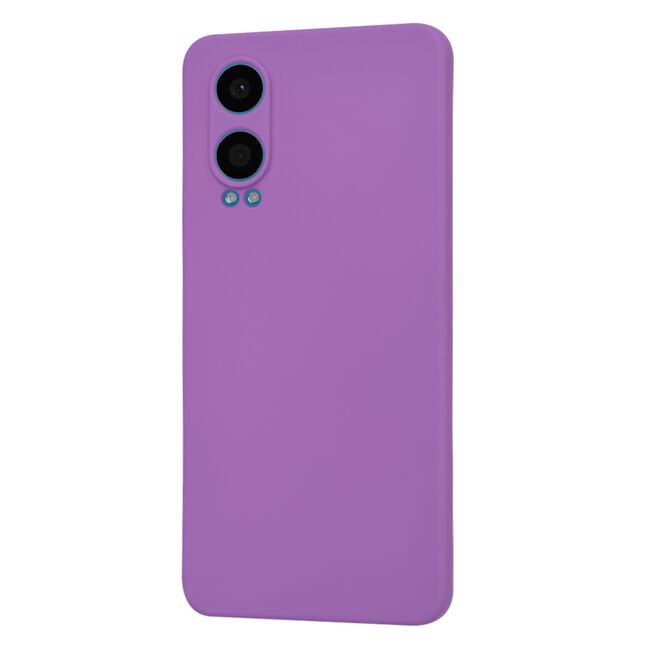 Husa pentru  OnePlus Nord CE4 Lite Liquid Silicone, subțire, captusita cu microfibra, anti amprentă, protectie cameră foto, mov