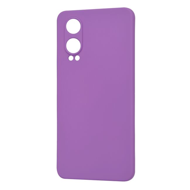 Husa pentru  OnePlus Nord CE4 Lite Liquid Silicone, subțire, captusita cu microfibra, anti amprentă, protectie cameră foto, mov