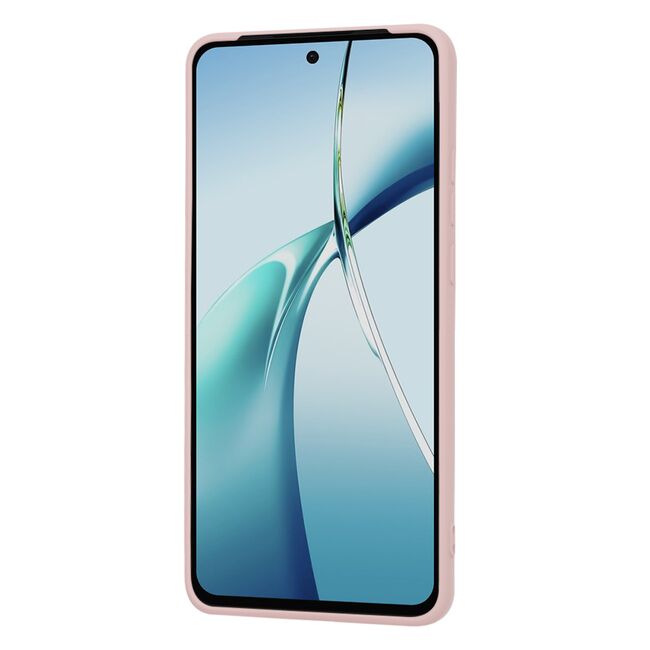 Husa pentru  OnePlus Nord CE4 Lite Liquid Silicone, subțire, captusita cu microfibra, anti amprentă, protectie cameră foto, roz inchis