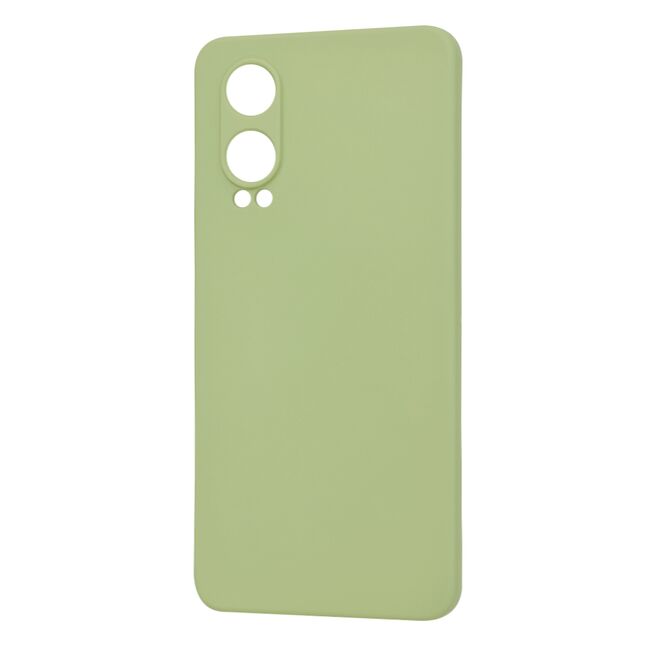 Husa pentru  OnePlus Nord CE4 Lite Liquid Silicone, subțire, captusita cu microfibra, anti amprentă, protectie cameră foto, verde