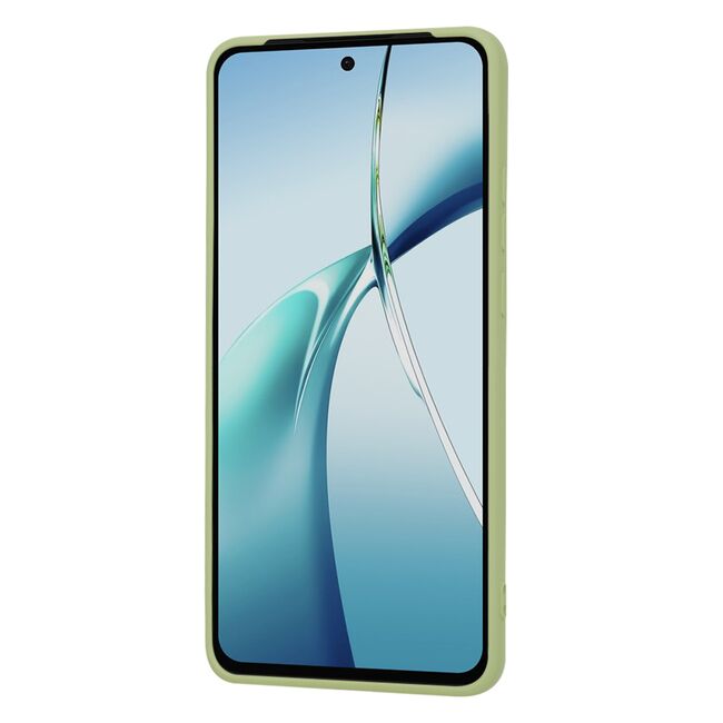 Husa pentru  OnePlus Nord CE4 Lite Liquid Silicone, subțire, captusita cu microfibra, anti amprentă, protectie cameră foto, verde