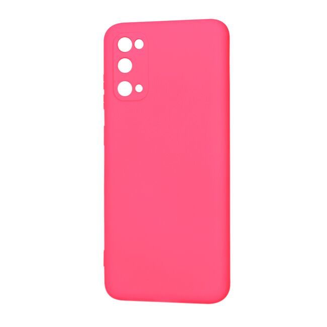 Husa pentru  Samsung Galaxy S20 Liquid Silicone, subțire, captusita cu microfibra, anti amprentă, protectie cameră foto, fucsia