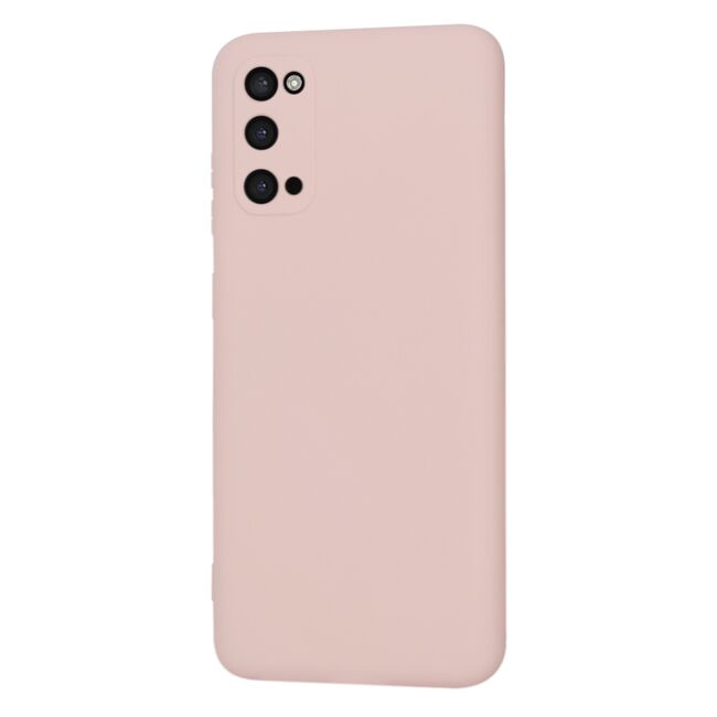 Husa pentru  Samsung Galaxy S20 Liquid Silicone, subțire, captusita cu microfibra, anti amprentă, protectie cameră foto, roz inchis