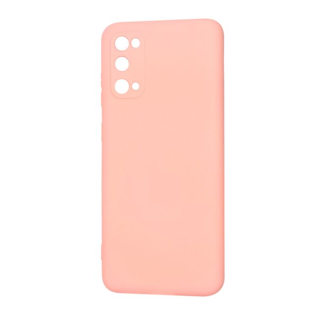 Husa pentru  Samsung Galaxy S20 Liquid Silicone, subțire, captusita cu microfibra, anti amprentă, protectie cameră foto, roz