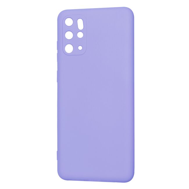 Husa pentru  Samsung Galaxy S20 Plus Liquid Silicone, subțire, captusita cu microfibra, anti amprentă, protectie cameră foto, lavanda