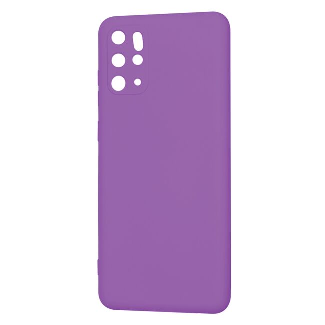 Husa pentru  Samsung Galaxy S20 Plus Liquid Silicone, subțire, captusita cu microfibra, anti amprentă, protectie cameră foto, mov