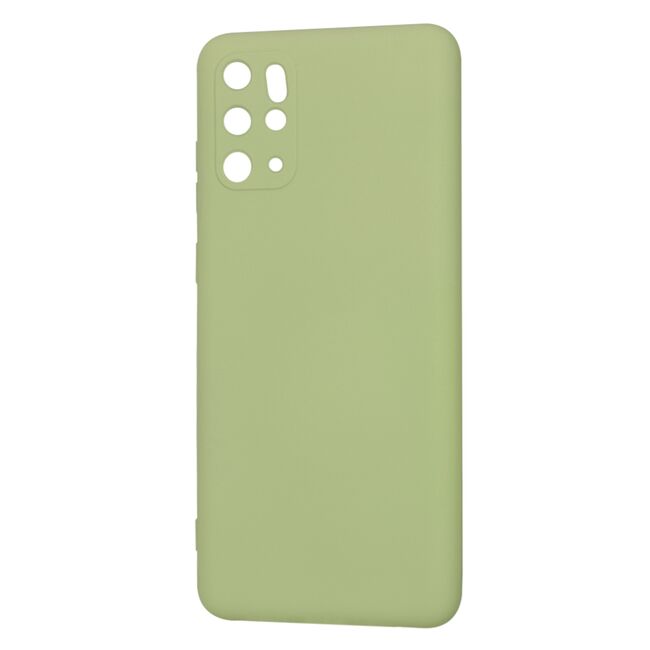 Husa pentru  Samsung Galaxy S20 Plus Liquid Silicone, subțire, captusita cu microfibra, anti amprentă, protectie cameră foto, verde
