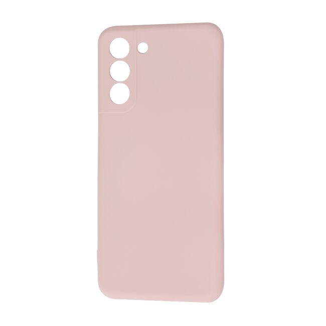 Husa pentru Samsung Galaxy S21  Liquid Silicone, subțire, captusita cu microfibra, anti amprentă, protectie cameră foto, roz inchis
