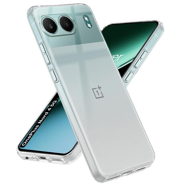 Husa pentru OnePlus Nord 4 Anti-Shock 1.5mm, cu protectie lentile, transparent