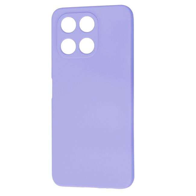 Husa pentru  Honor X6a Liquid Silicone, subțire, captusita cu microfibra, anti amprentă, protectie cameră foto, lavanda