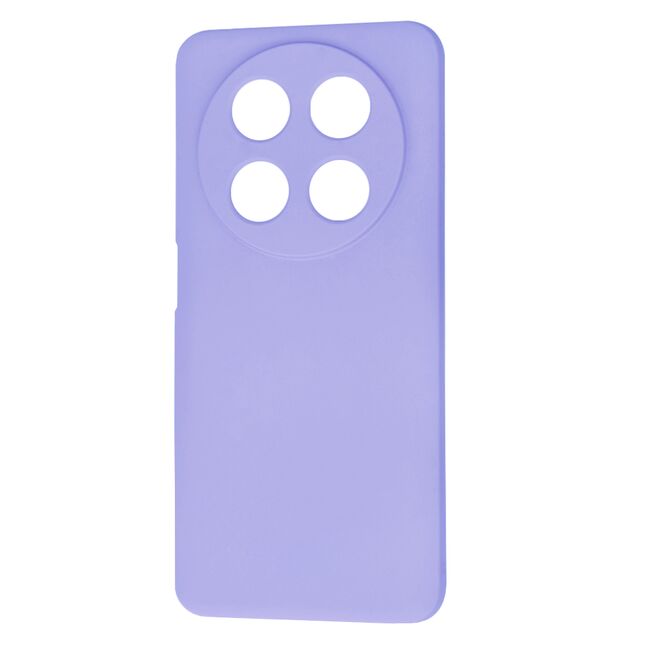Husa pentru  Huawei Nova 12i Liquid Silicone, subțire, captusita cu microfibra, anti amprentă, protectie cameră foto, lavanda