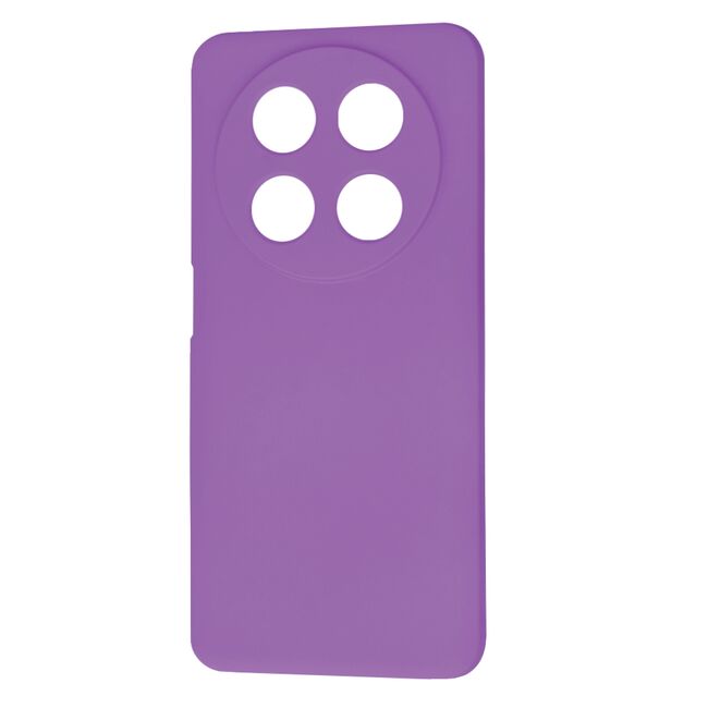 Husa pentru  Huawei Nova 12i Liquid Silicone, subțire, captusita cu microfibra, anti amprentă, protectie cameră foto, mov