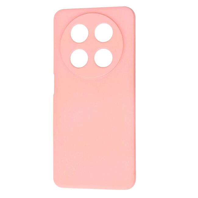 Husa pentru  Huawei Nova 12i Liquid Silicone, subțire, captusita cu microfibra, anti amprentă, protectie cameră foto, roz