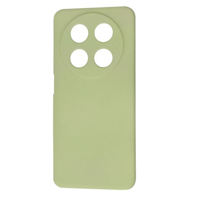 Husa pentru  Huawei Nova 12i Liquid Silicone, subțire, captusita cu microfibra, anti amprentă, protectie cameră foto, verde