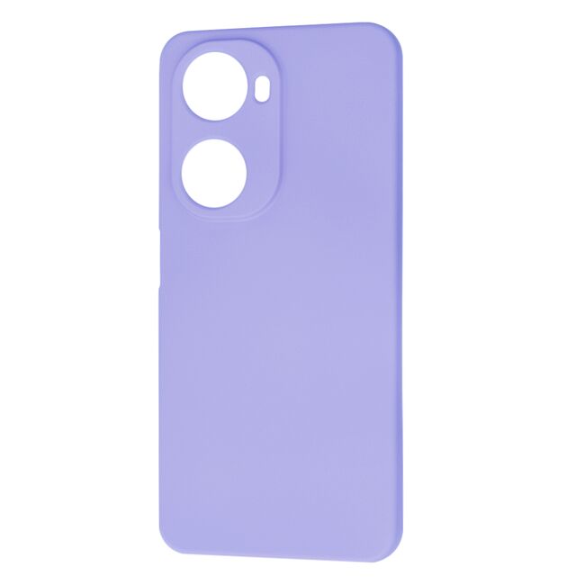 Husa pentru  Huawei nova 12 SE Liquid Silicone, subțire, captusita cu microfibra, anti amprentă, protectie cameră foto, lavanda