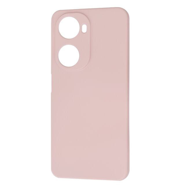Husa pentru  Huawei nova 12 SE Liquid Silicone, subțire, captusita cu microfibra, anti amprentă, protectie cameră foto, roz inchis