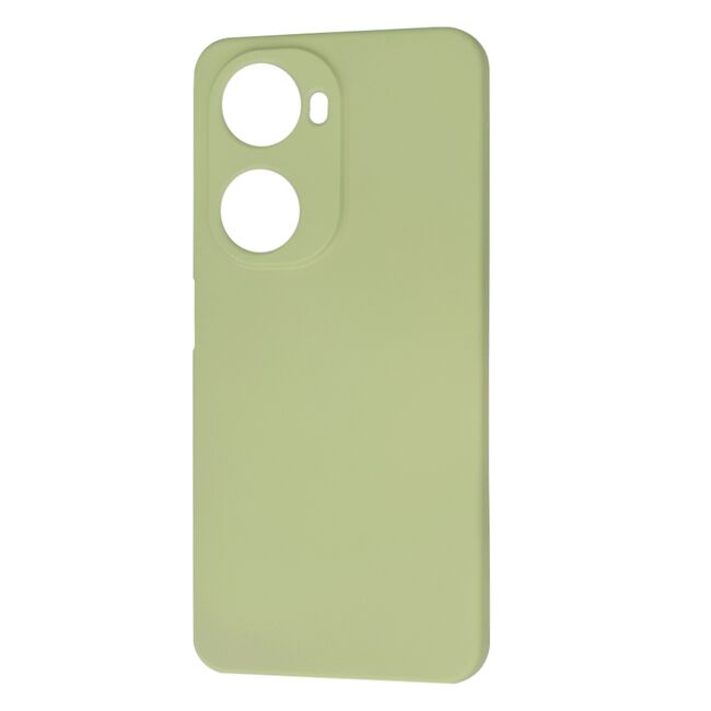 Husa pentru  Huawei nova 12 SE Liquid Silicone, subțire, captusita cu microfibra, anti amprentă, protectie cameră foto, verde