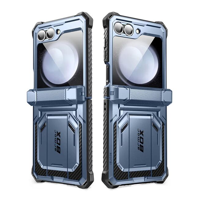 [Pachet 360°] Husa + folie Samsung Galaxy Z Flip 6 I-Blason Armorbox, albastru