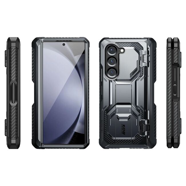 [Pachet 360°] Husa + folie Samsung Galaxy Z Fold 6 I-Blason Armorbox, negru