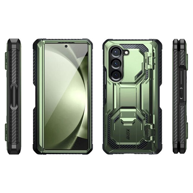 [Pachet 360°] Husa + folie Samsung Galaxy Z Fold 6 I-Blason Armorbox, verde