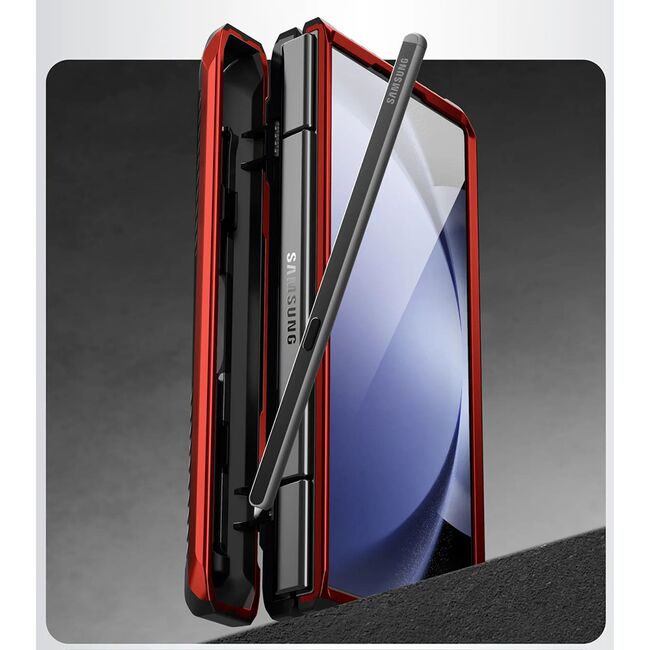 [Pachet 360°] Husa + folie Samsung Galaxy Z Fold 6 I-Blason Armorbox, rosu