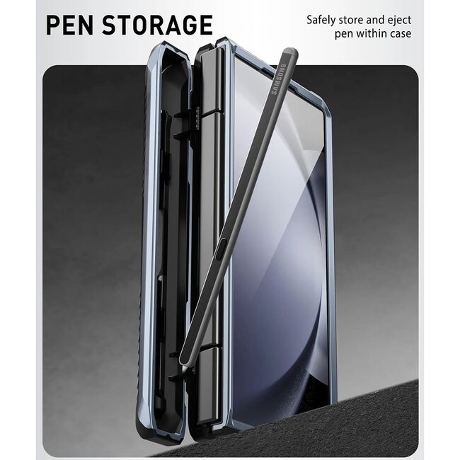 [Pachet 360°] Husa + folie Samsung Galaxy Z Fold 6 I-Blason Armorbox, albastru