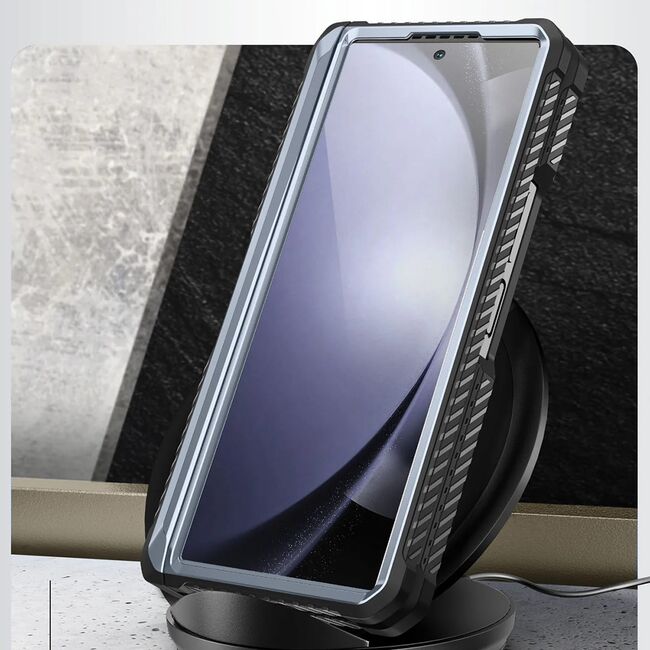 [Pachet 360°] Husa + folie Samsung Galaxy Z Fold 6 I-Blason Armorbox, albastru