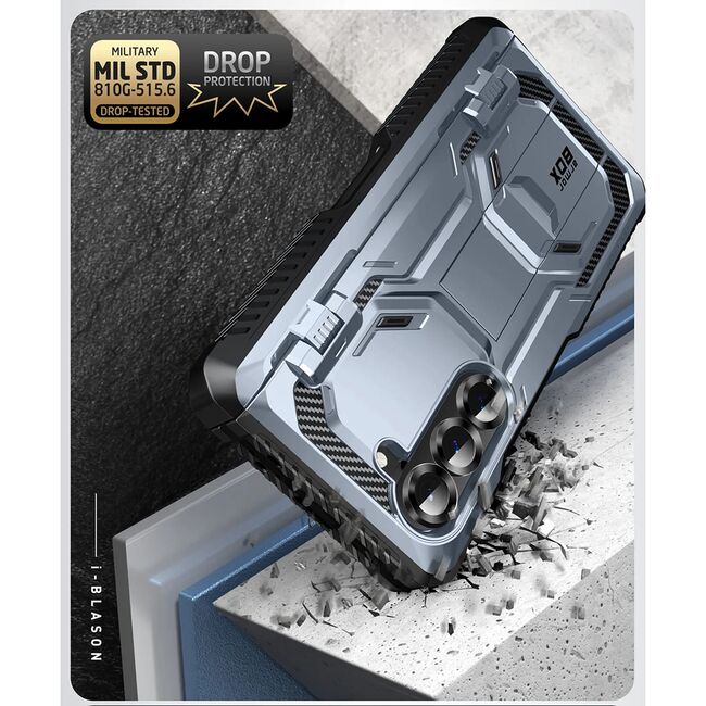 [Pachet 360°] Husa + folie Samsung Galaxy Z Fold 6 I-Blason Armorbox, albastru