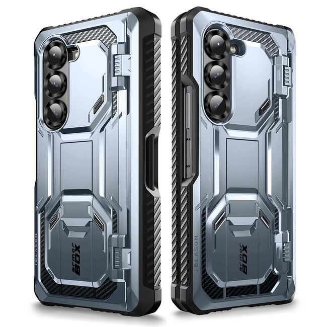 [Pachet 360°] Husa + folie Samsung Galaxy Z Fold 6 I-Blason Armorbox, albastru