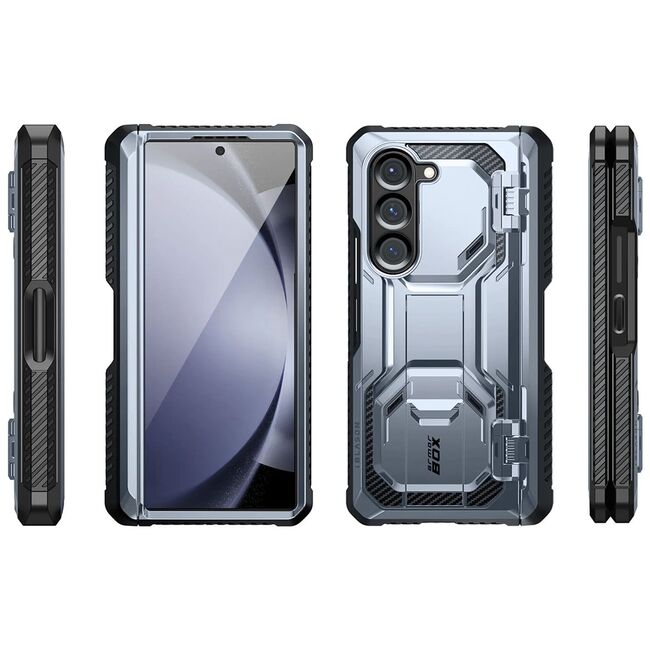 [Pachet 360°] Husa + folie Samsung Galaxy Z Fold 6 I-Blason Armorbox, albastru