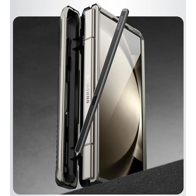 [Pachet 360°] Husa + folie Samsung Galaxy Z Fold 6 I-Blason Armorbox, gri