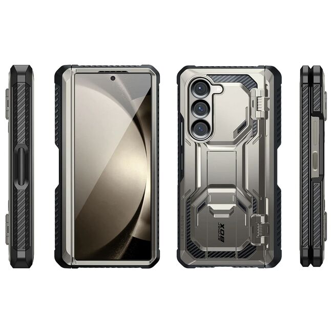 [Pachet 360°] Husa + folie Samsung Galaxy Z Fold 6 I-Blason Armorbox, gri